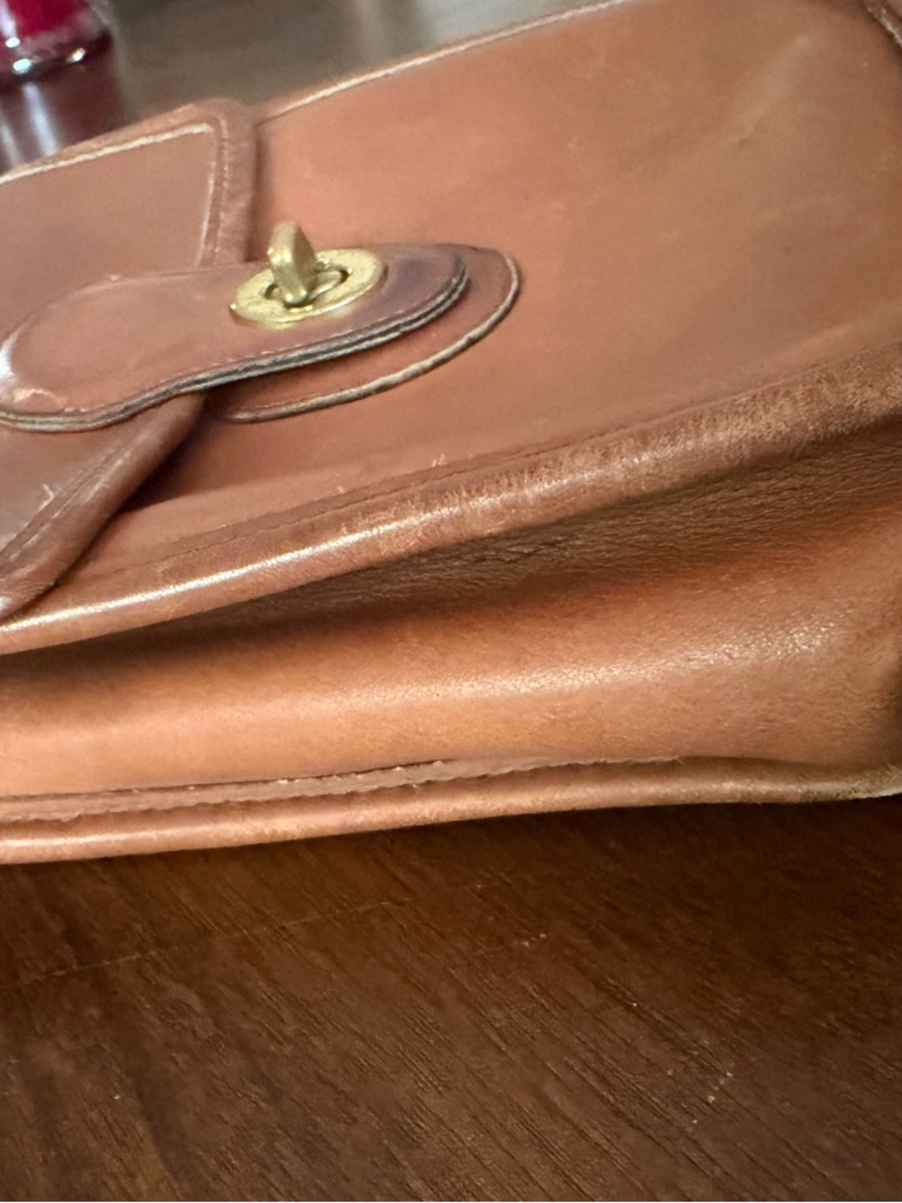 COACH VINTAGE BRITISH TAN MURPHY SHOULDER CROSSBODY BAG - Picture 4 of 9